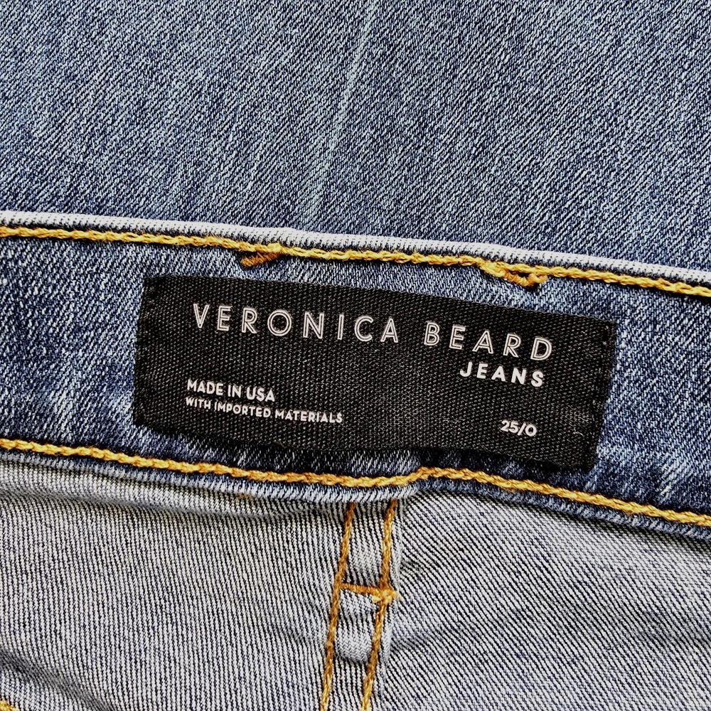 Veronica Beard Jeans Size 0 25 Sheridan Exaggerated Flare Denim Bell Bottoms - Picture 7 of 9